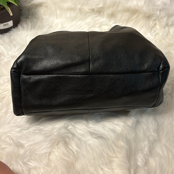 Coach Black Leather Hobo Tote Bag - Picture 3 of 11